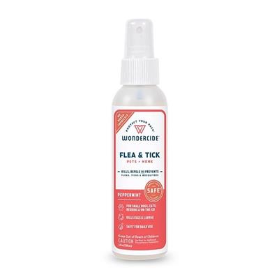 Wondercide Peppermint Flea & Tick Spray for Pets + Home with Natural Essential Oils