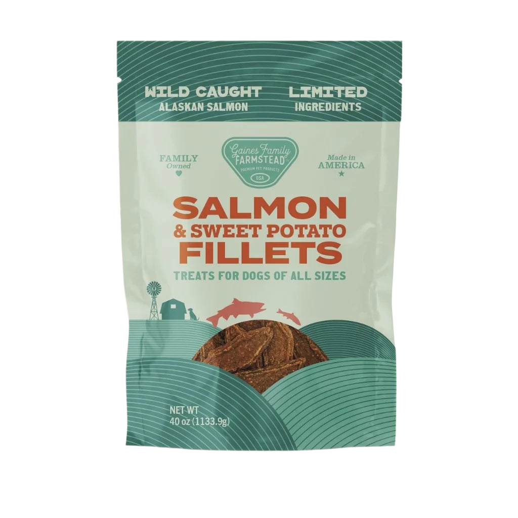 Gaines Family Farmstead Fillets Salmon & Sweet Potato 8oz Dog Treat