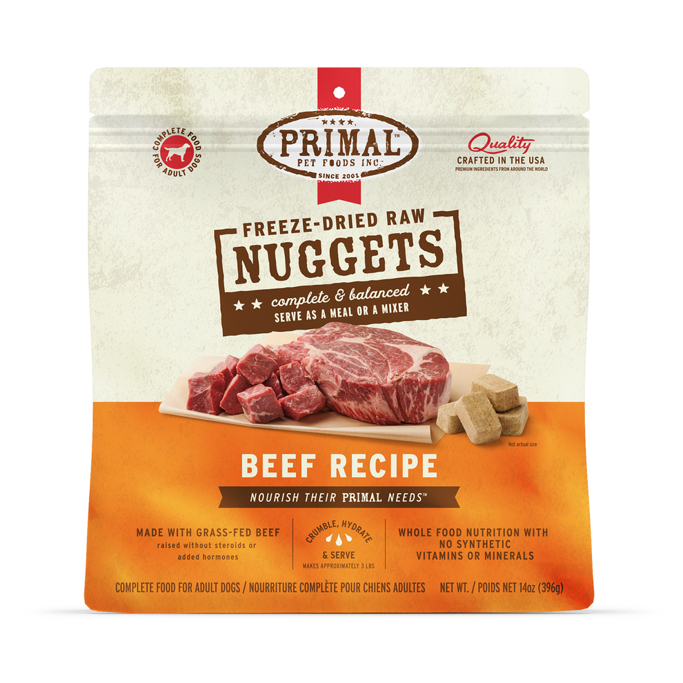 Primal Raw Freeze-Dried Dog Food Beef