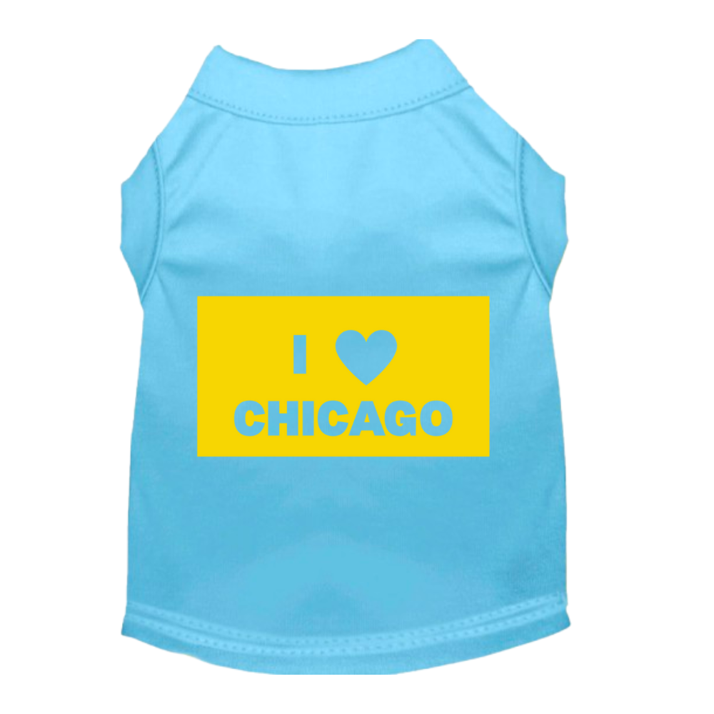 Sparky & Co I Love Chicago Logo Pet T-Shirt