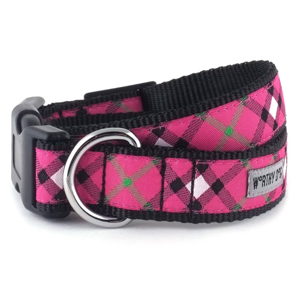 The Worthy Dog Bias Plaid Collection Collars