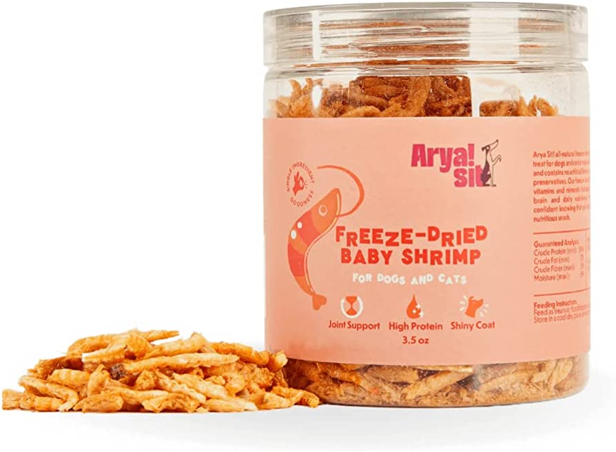 Arya Sit Freeze-Dried Baby Shrimp Dog Treat
