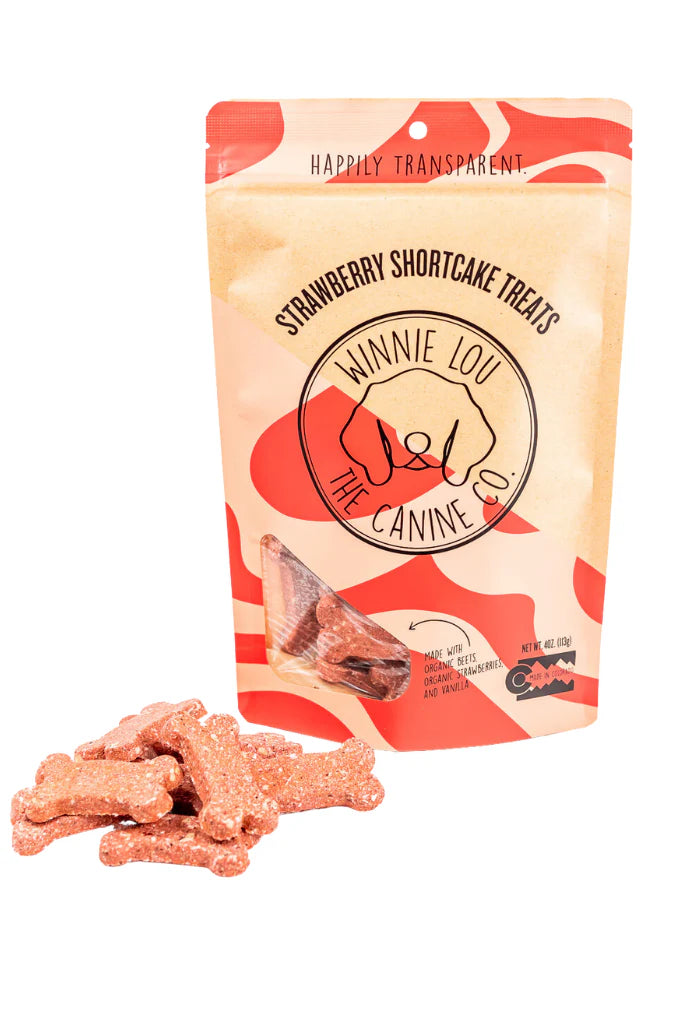 Winnie Lou The Canine Co. Strawberry Shortcake 4oz Dog Treats