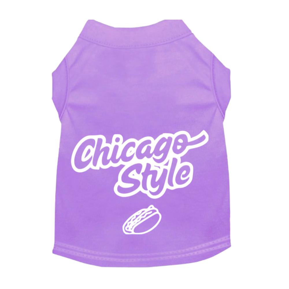 Sparky & Co "Chicago Style" Lilac Pet T-Shirt
