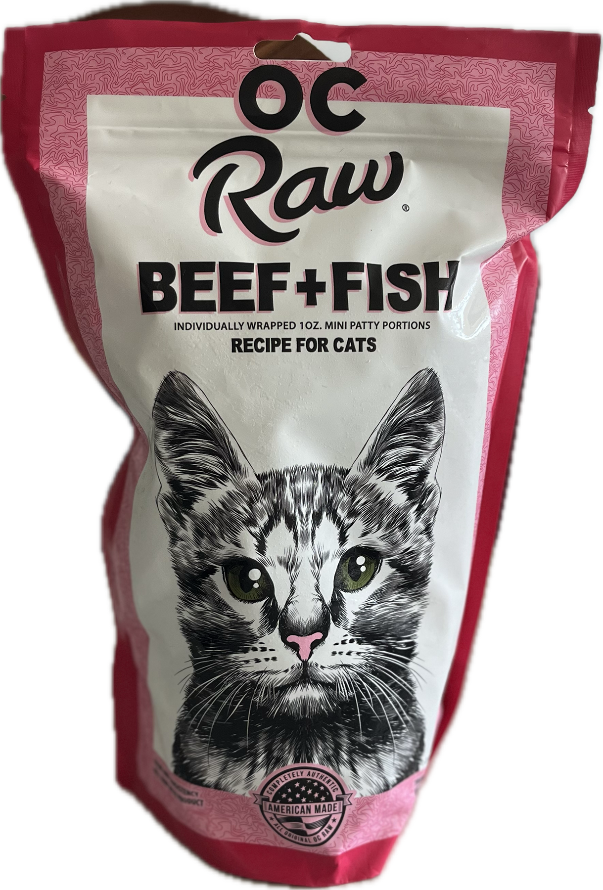 OC Raw Beef + Fish Frozen Cat Food