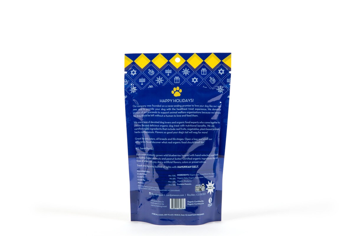 Lord Jameson Hanukkah Gelt Dog Treats 6oz