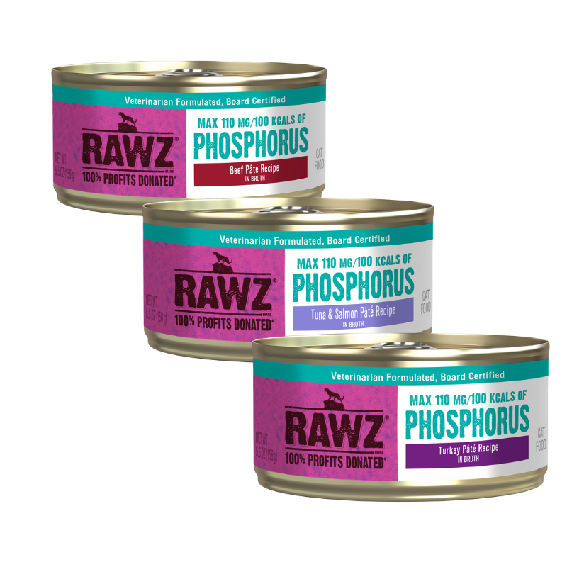 Rawz Lower Phosphorus 5.5oz Canned Cat Food