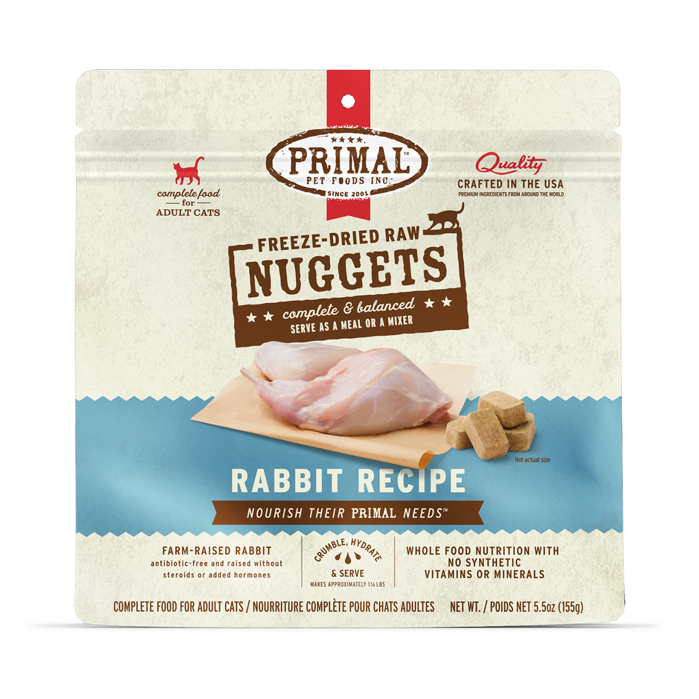 Primal Raw Freeze-Dried Rabbit Cat Food