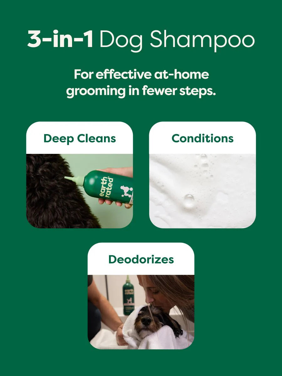 Earth Rated Grooming Curly Coat 3-in-1 Dog Shampoo