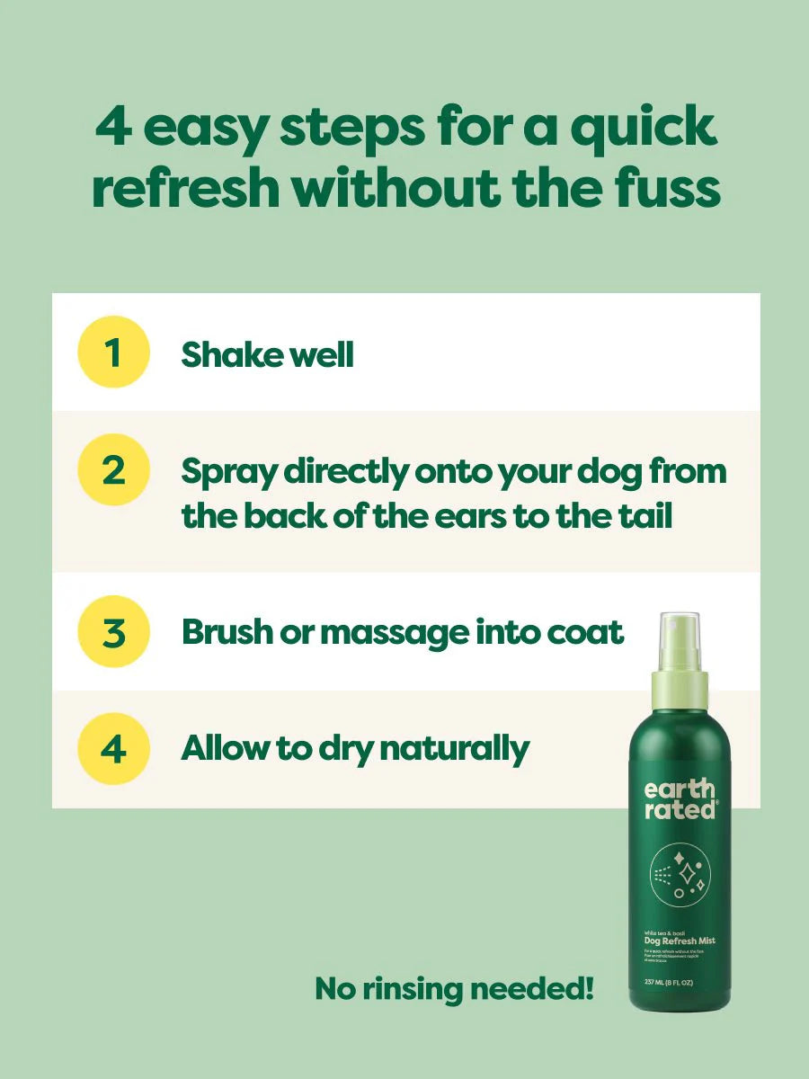 Earth Rated Grooming Dog Refresh Mist 8oz