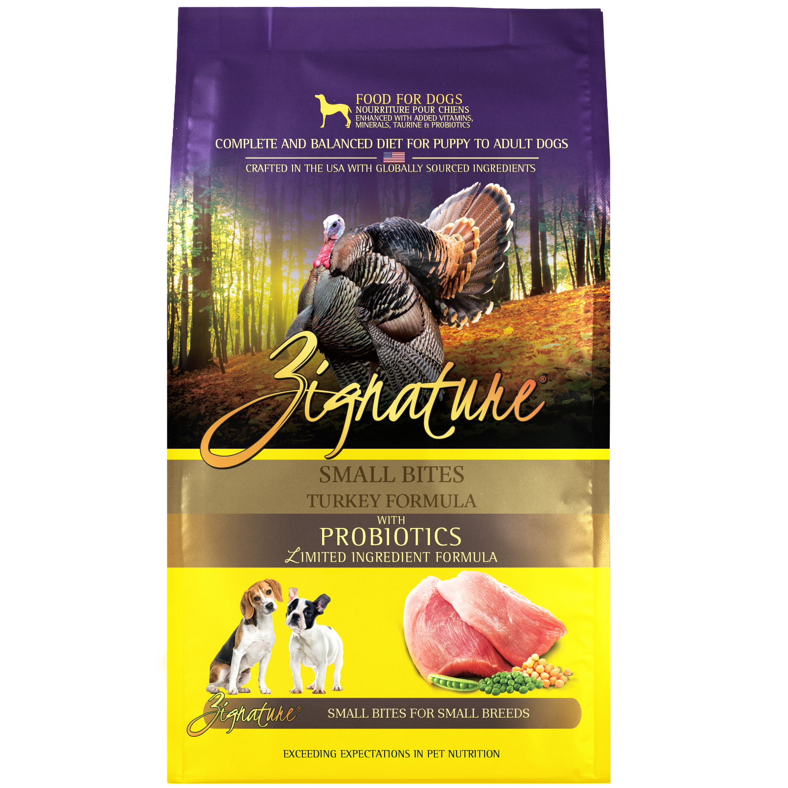 Zignature Small Bites Turkey Dry Dog Food
