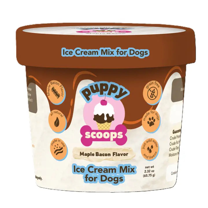 Puppy Cake Scoops Maple Bacon Ice Cream Mix For Dogs