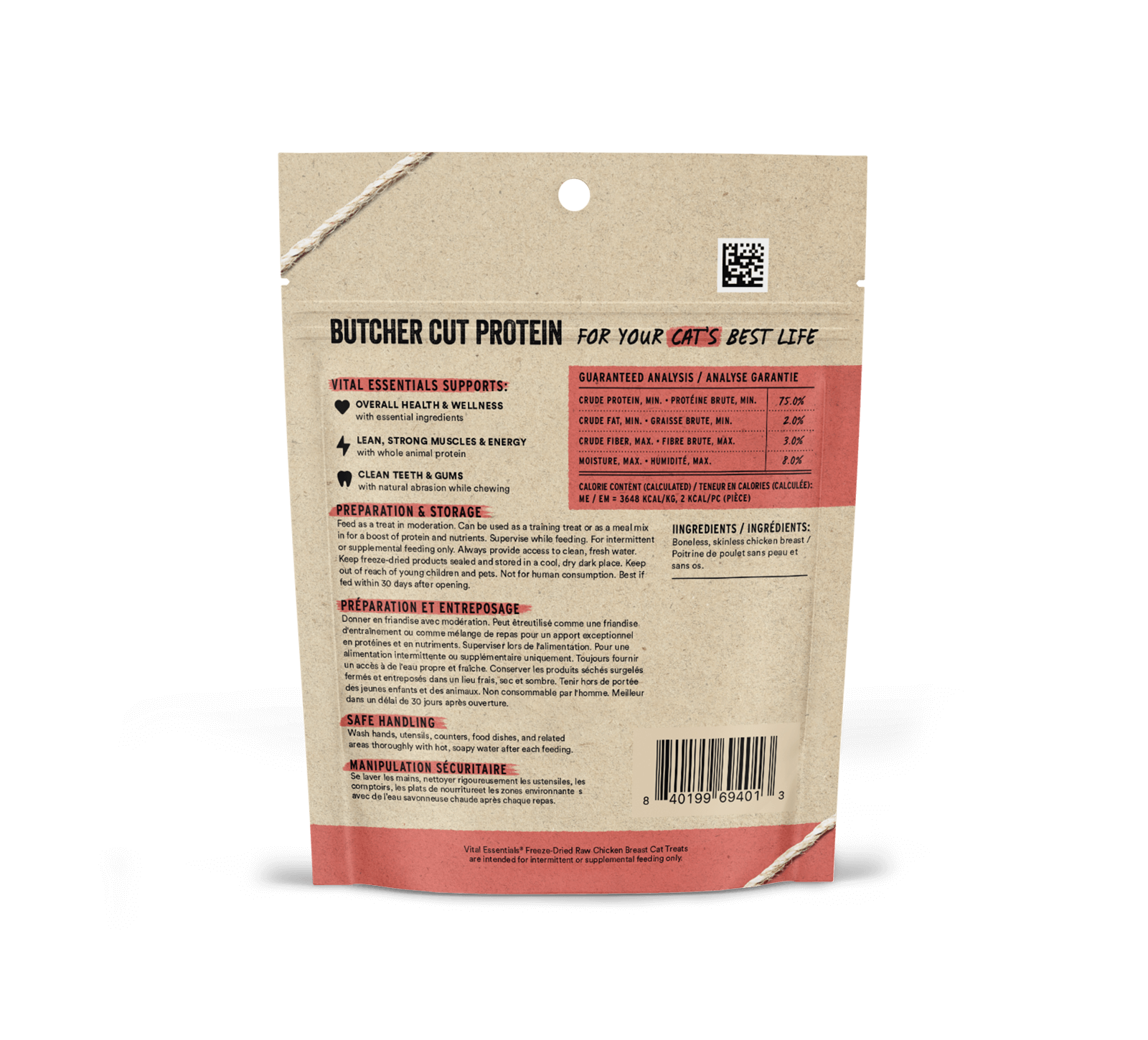 Vital Essentials Cat Freeze-Dried Chicken Breast Cat Treats