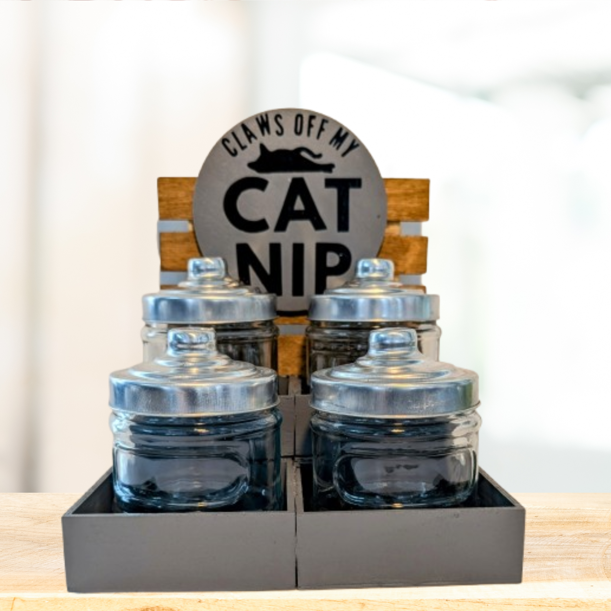 Sparky & Co Modern Cylinder Jar Pet Treat Serving Station