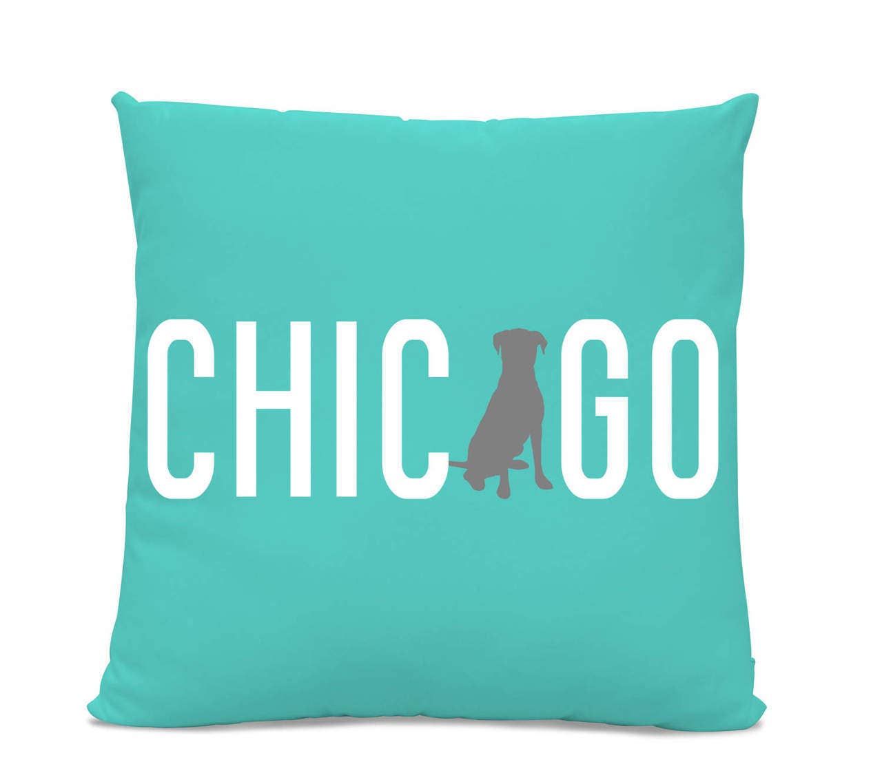 Sophisticated Pup Chicago Labrador Teal Pillow 14" x 20" Spun Polyester Lumbar