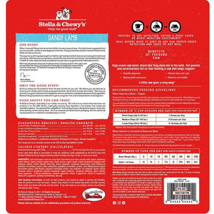 Stella & Chewy's Meal Mixer Dandy Lamb Raw Freeze-Dried Dog Food - Paw Naturals