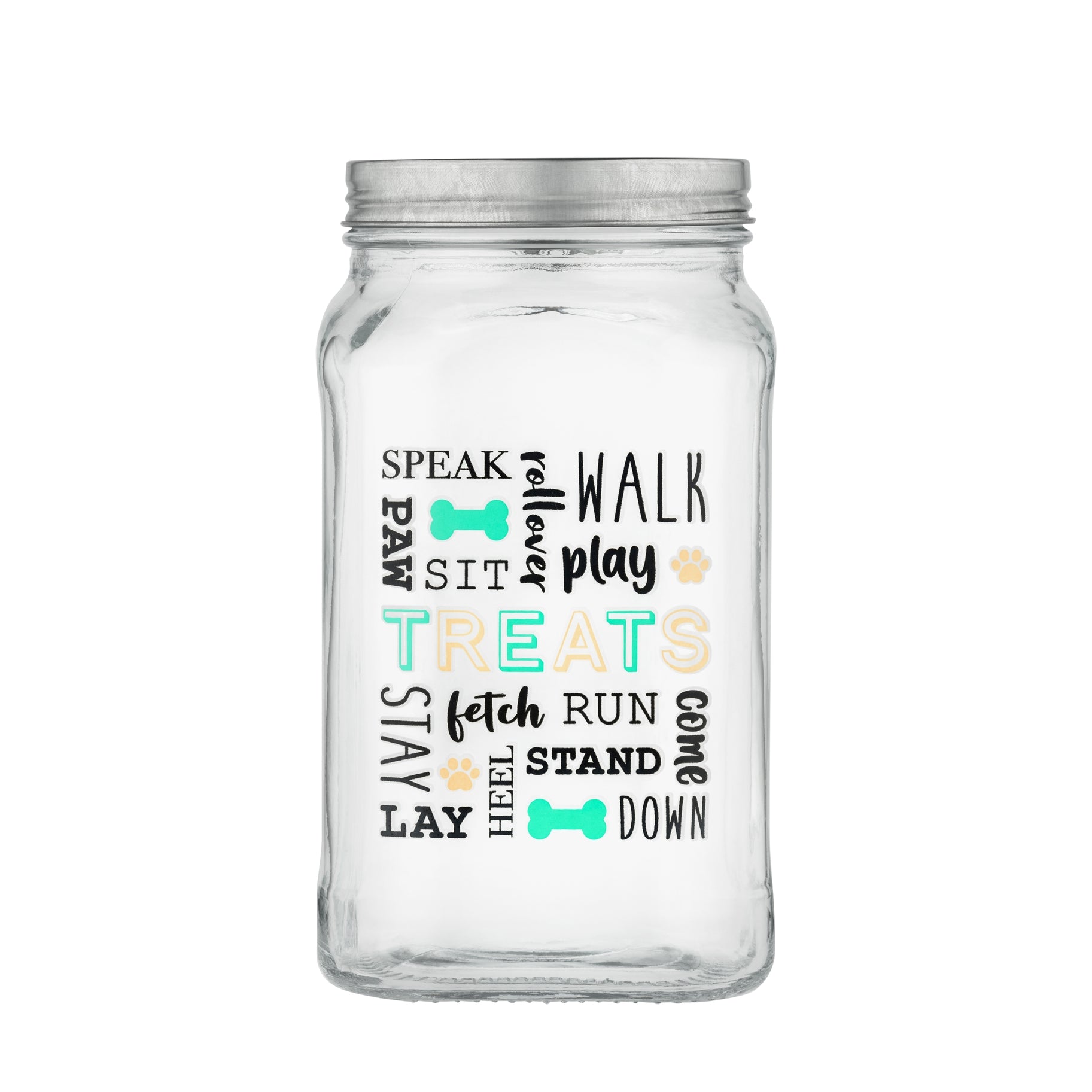 Amici Home Fetch Treats Glass Canister - Paw Naturals