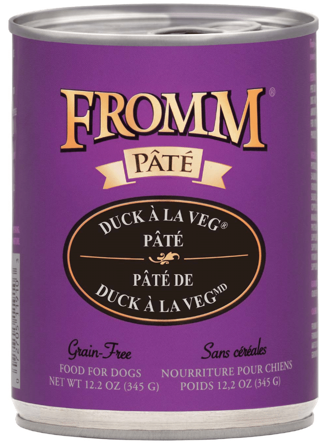 Fromm Grain Free Duck A La Veg Pate Canned Dog Food 12.2oz - Paw Naturals