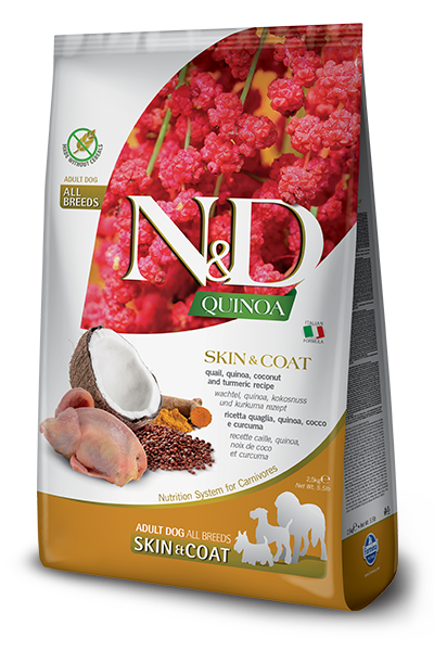 Farmina N&D Quinoa Skin & Coat Quail Dry Dog Food