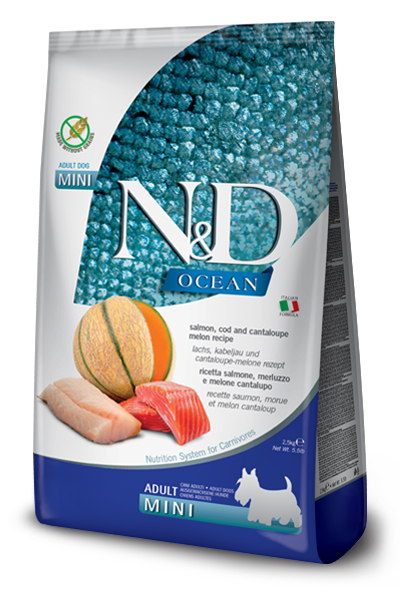 Farmina N&D Ocean Salmon, Cod & Cantaloupe Melon Dry Dog Food