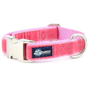 2 Hounds Design Swiss Velvet Essential Dog Collar Rose / Small (10-14") Collar - Paw Naturals
