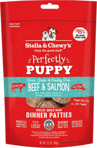 Stella & Chewy's Freeze-Dried Puppy Beef Salmon Food 14oz - Paw Naturals