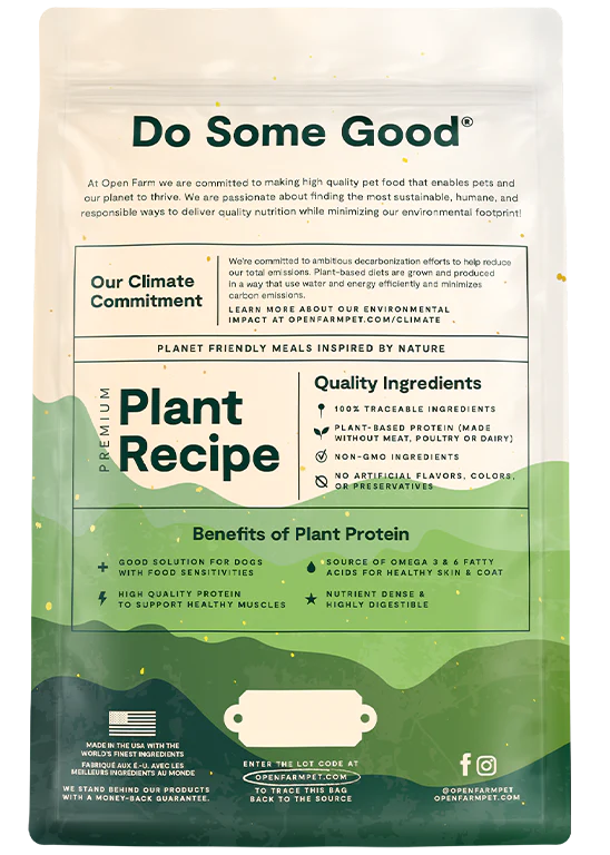 Open Farm Kind Earth Premium Plant Recipe Dry Dog Food - Paw Naturals