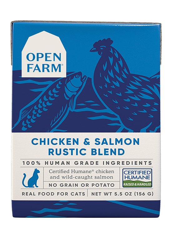 Open Farm Cat Rustic Blend Chicken & Salmon Canned Cat Food 5.5oz