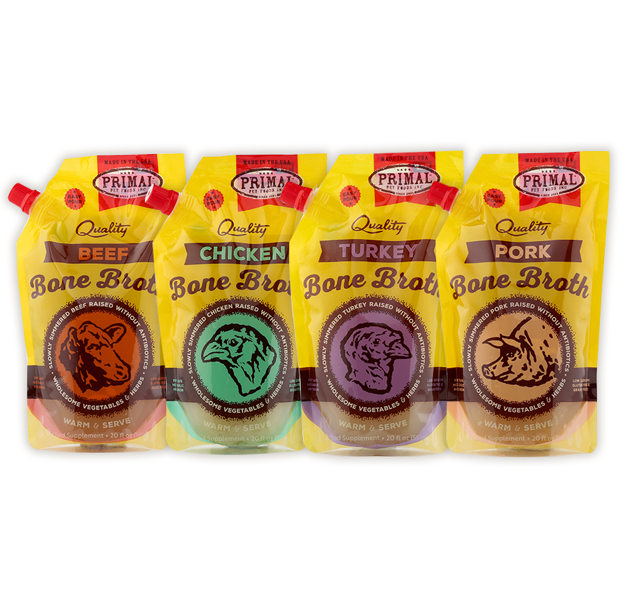 Primal Raw Bone Broth 20oz - Paw Naturals