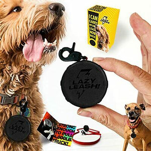 Lazy Leash Mini Wearable Power Leash Black - Paw Naturals