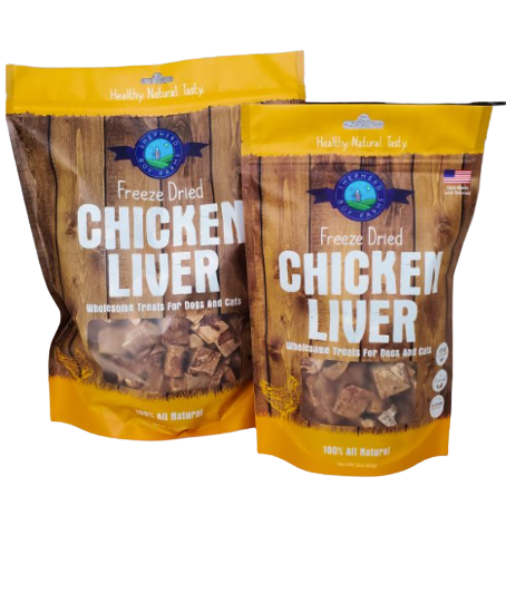 Shepherd Boy Farms Freeze-Dried Chicken Liver Dog & Cat Treats 3oz