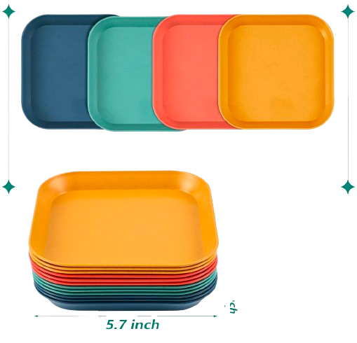 Sparky & Co Wheat Straw Eco-friendly Shallow Pet Food Dish