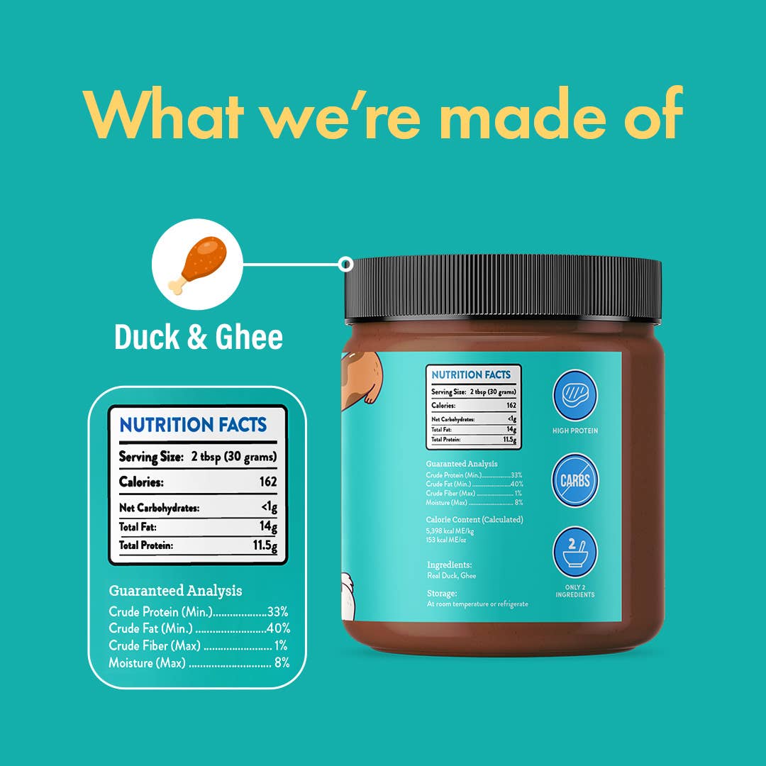 Visionary Pet Foods Meat Spread Duck and Ghee 12oz Jar