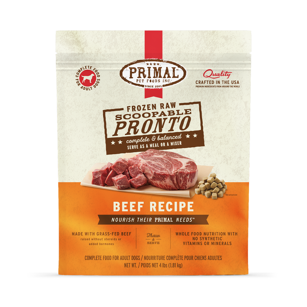Primal Pronto Raw Frozen Dog Food 4lb