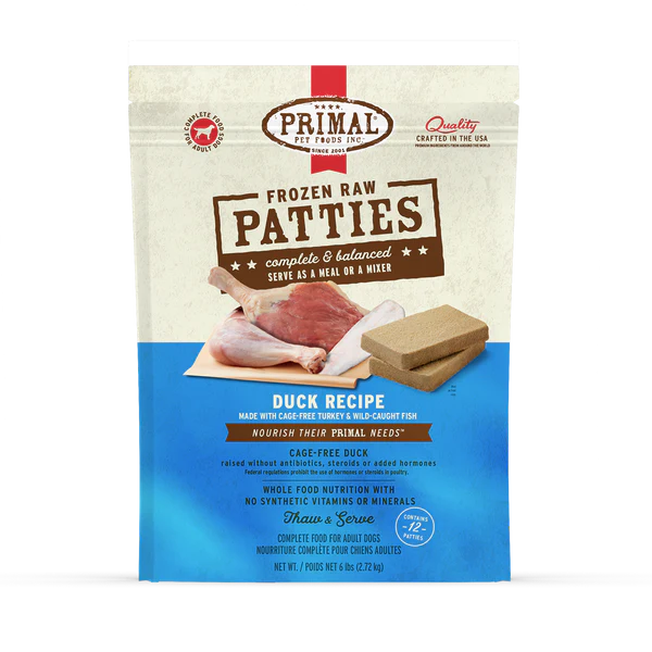 Primal Raw Frozen Duck Dog Food