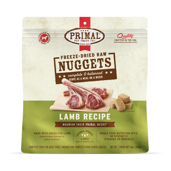 Primal Raw Freeze-Dried Dog Food Lamb