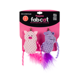 fabcat Floppy Hippo / Pig 2-Pack Cat Toy