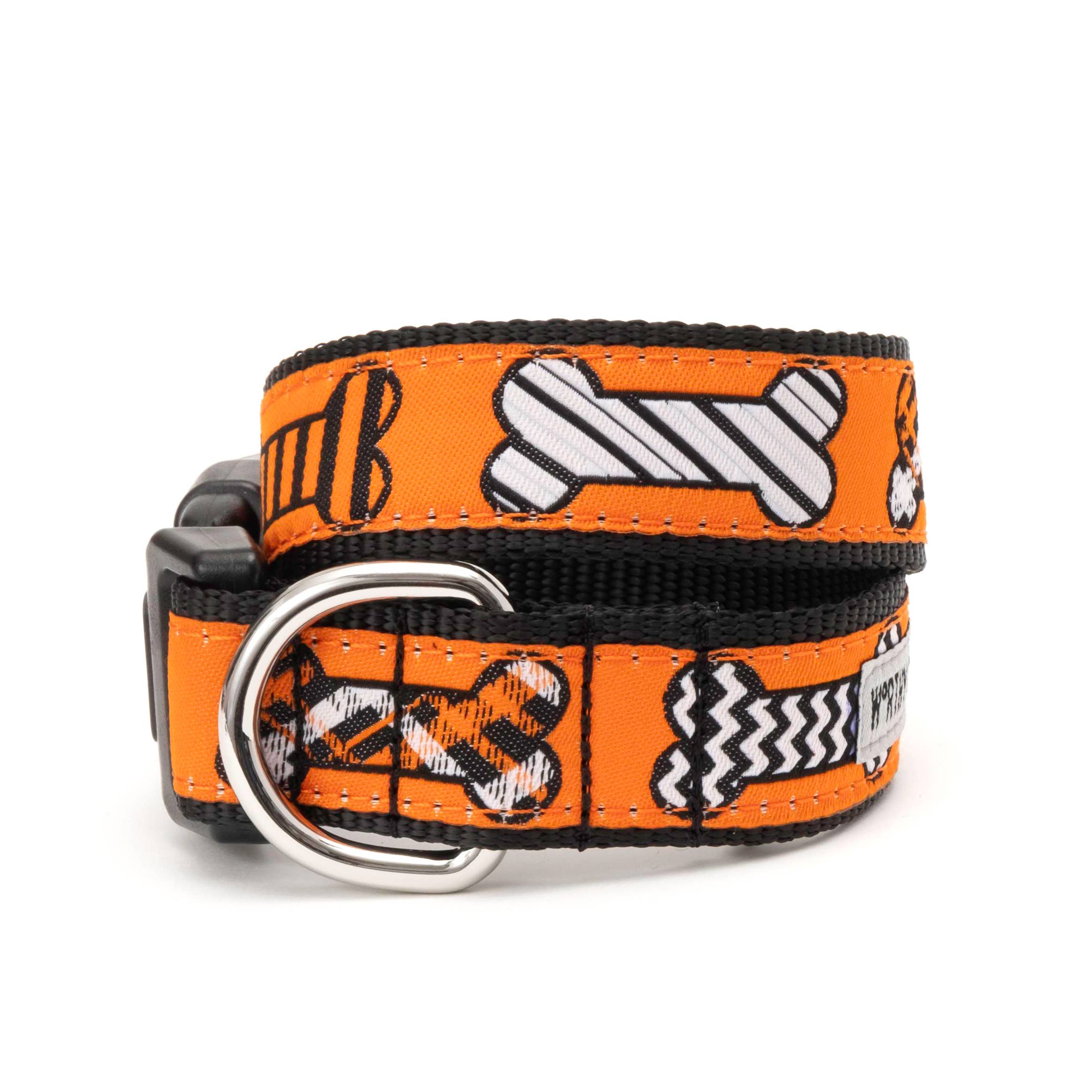 The Worthy Dog Halloween Bones Dog Collar