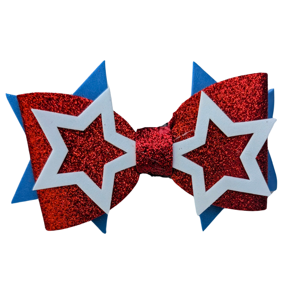 Sparky & Co Star Spangled Bow Collar Charm