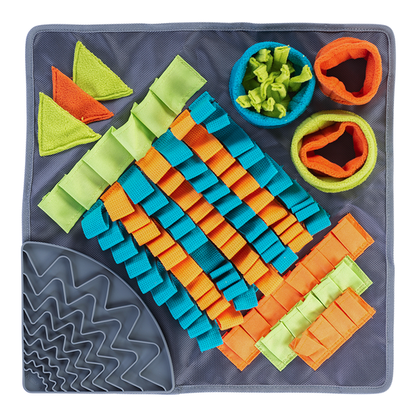 Messy Mutts Interactive Forage Mat Lick Square 16" for Dogs
