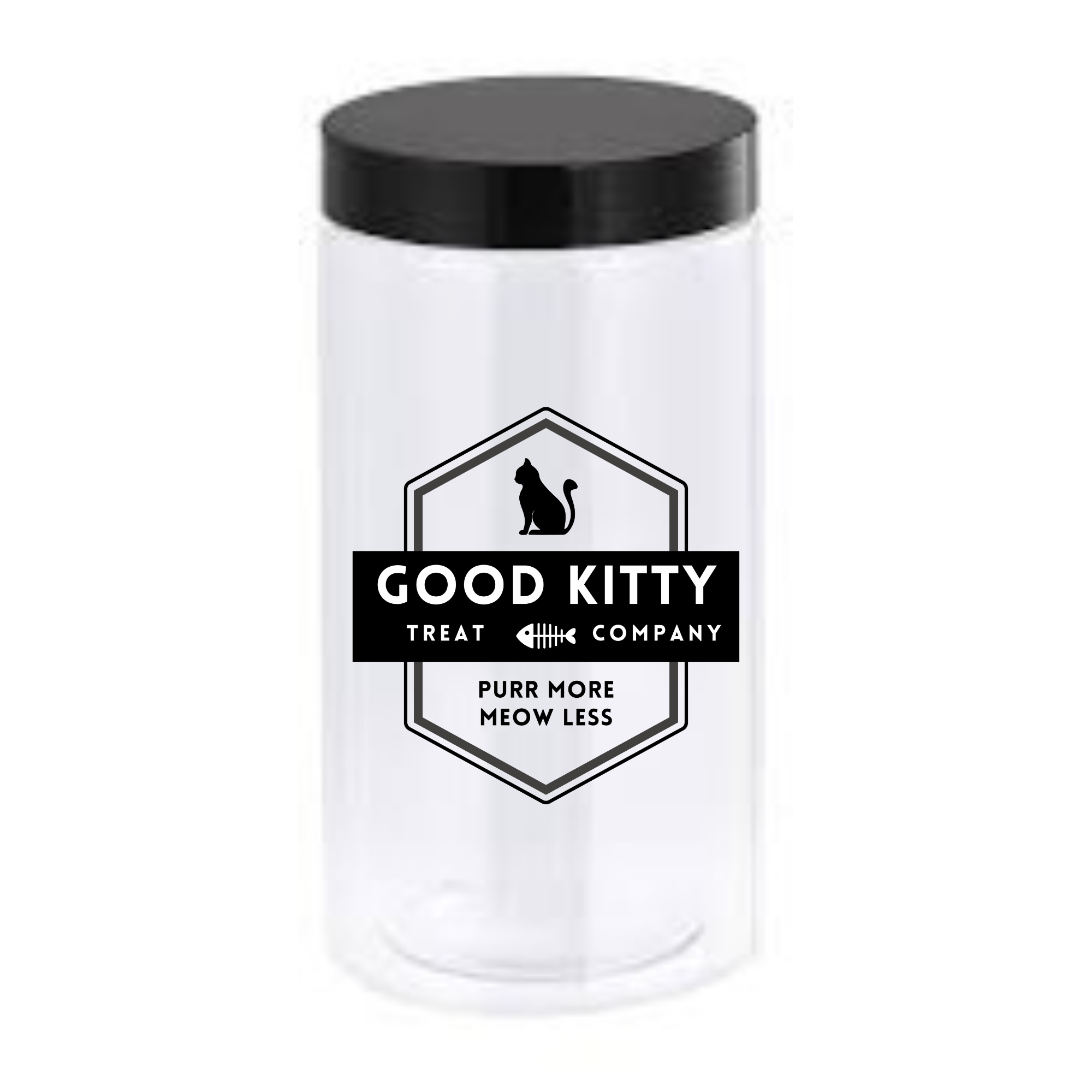 Sparky & Co Tall Plastic Cylinder Treat Canister 30oz