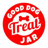 Sparky & Co Good Dog 58oz Cylinder Glass Treat Canister With Metal Screw-Top Lid