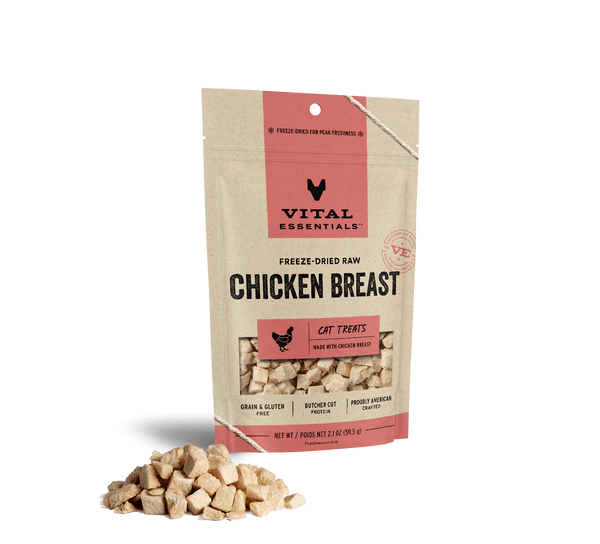 Vital Essentials Cat Freeze-Dried Chicken Breast Cat Treats