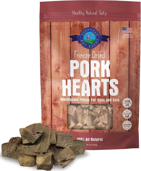 Shepherd Boy Farms Freeze-Dried Pork Heart Treat 3oz