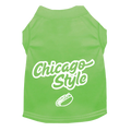Sparky & Co "Chicago Style" Lime Green Pet T-Shirt