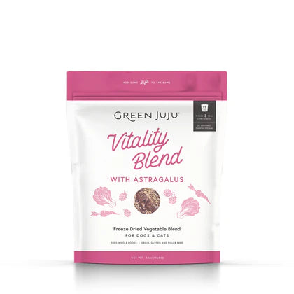 Green Juju Dog Freeze-Dried Blend Vitality with Astragulas Food Topper