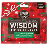 Earth Animal Wisdom Holiday Feast Recipe Air-Dried Jerky Dog Treats 4oz