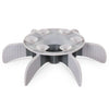 Messy Mutts Universal Slow Feeder Bowl Insert with Suction 7.5" Grey