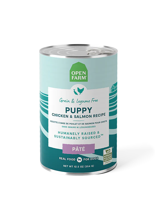 Open Farm Pâté for Dogs Puppy Chicken & Salmon Canned Dog Food 12.5oz