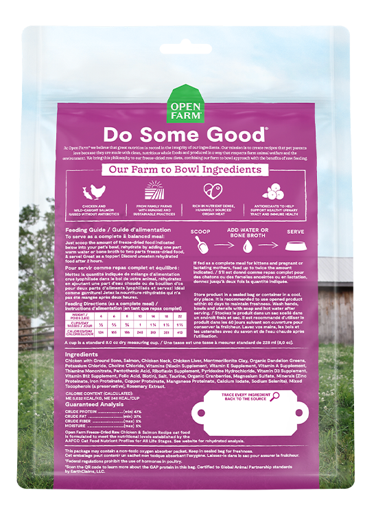 Open Farm Cat Freeze-Dried Raw Chicken & Salmon Cat Food